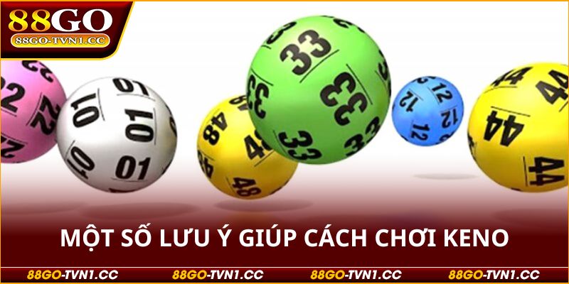 Cách chơi Keno